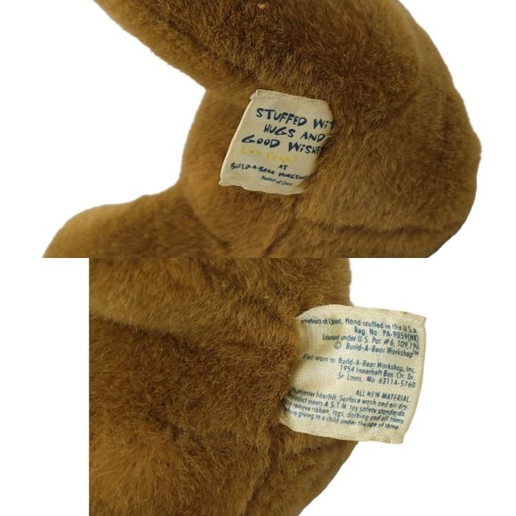 Build A Bear Workshop Classic Teddy Bear Plush 11" Brown Stuffed Animal Toy BAB - Picture 12 of 12